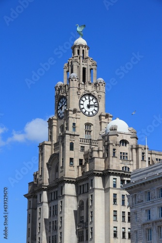 Royal Liver Building in Liverpool UK
