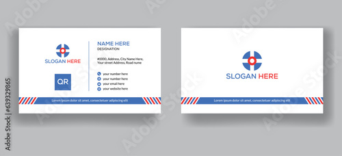 double sided creative modern name card and business card.