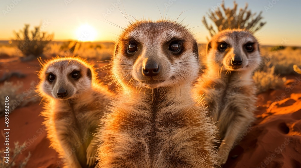 Fototapeta premium meerkat on guard