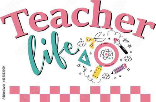 Best Teacher Ever T-shirt Design Vector File.