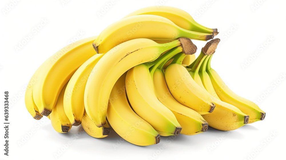a bunch of ripe bananas sitting on top of each other. generative ai a bunch of ripe bananas sitting on top of each other. generative ai