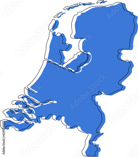 netherlands map, netherlands vector, netherlands outline, netherlands