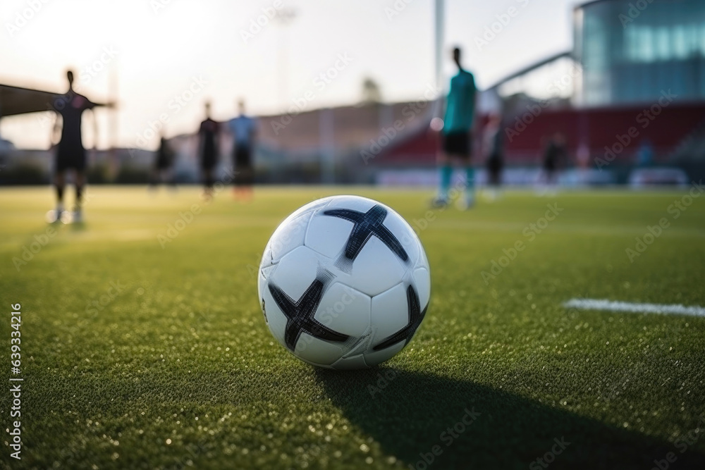Soccer Dreams: Athlete Enjoying the Stadium Atmosphere Soccer Dreams: Athlete Enjoying the Stadium Atmosphere