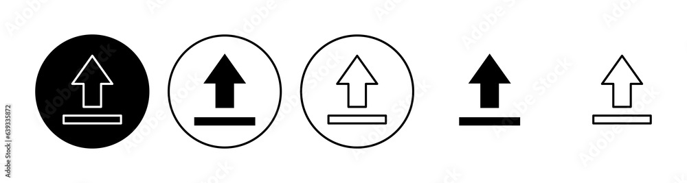 Upload icon set. load data symbol Upload icon set. load data symbol