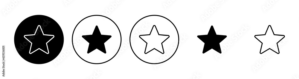 Star Icon set. rating icon vector. favourite star icon Star Icon set. rating icon vector. favourite star icon
