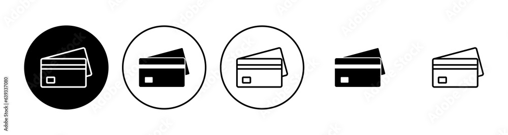 Credit card icon set. Credit card payment icon vector Credit card icon set. Credit card payment icon vector
