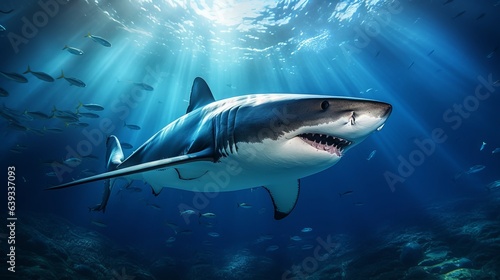 Wallpaper Mural shark in the sea Torontodigital.ca