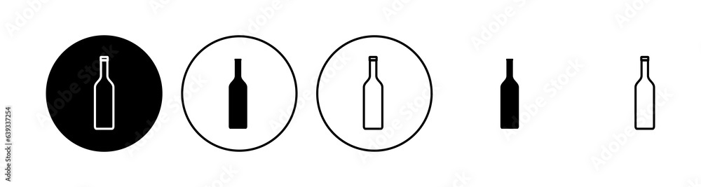 Bottle icon set. bottle vector icon Bottle icon set. bottle vector icon