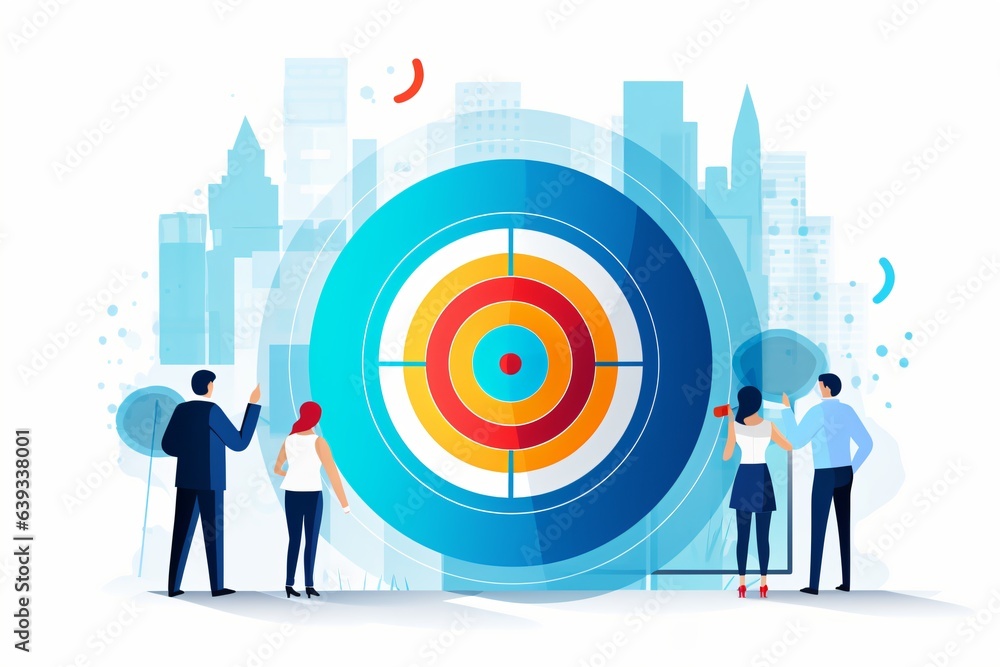 Target board or archery board for business and office goal-setting Target board or archery board for business and office goal-setting