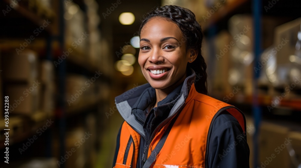 woman working in warehouse woman working in warehouse