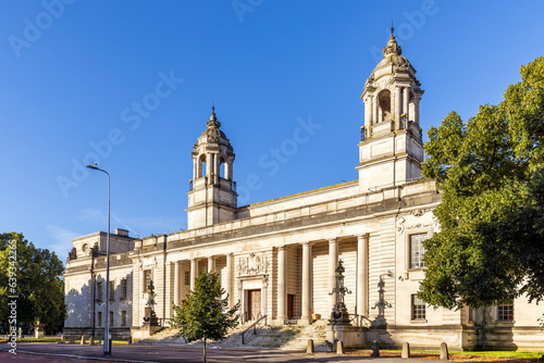 Cardiff Crown Court, main eastern entrance, Cardiff, wales photo