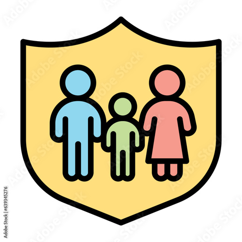 Family insurance icon
