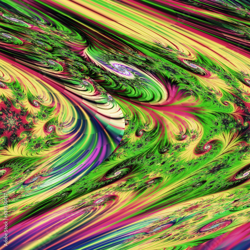 Abstract fractal illustration, concept art for poster, flyer, banner background, video background, billboards, pattern, art print, or design element.