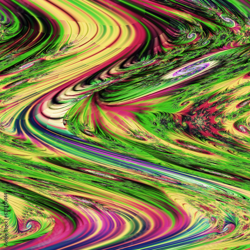 Abstract fractal illustration, concept art for poster, flyer, banner background, video background, billboards, pattern, art print, or design element.