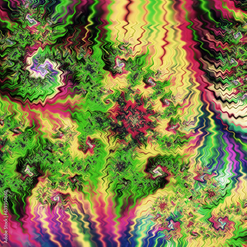 Abstract fractal illustration, concept art for poster, flyer, banner background, video background, billboards, pattern, art print, or design element.