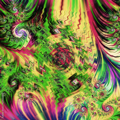 Abstract fractal illustration, concept art for poster, flyer, banner background, video background, billboards, pattern, art print, or design element.