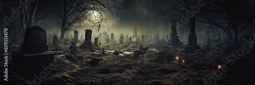 graveyard filled with tombstones, headstones, and graves