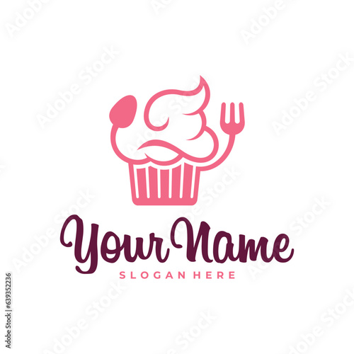 Cake logo design vector. Icon Symbol. Template Illustration