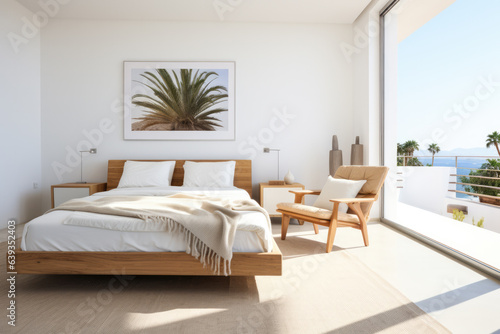 Modern bedroom with minimalistic decoration © JuanM