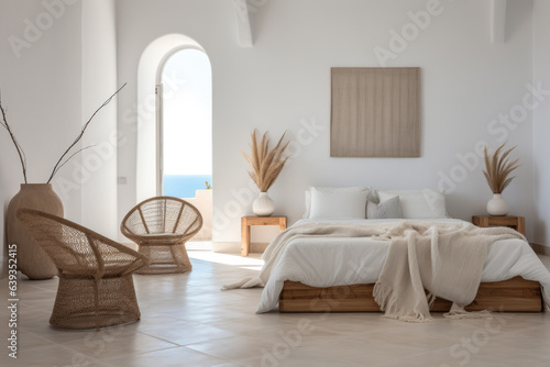 Modern bedroom with minimalistic decoration © JuanM