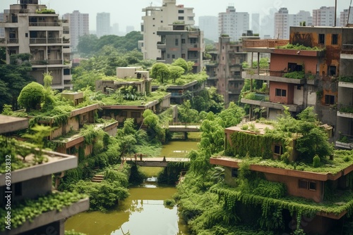 City's green area. Generative AI © Percival
