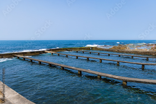 Abandon abalone breeding area over the sea in Taiwan