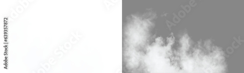 White fog effect png. Floating white fog effect. Realistic fog smoke clouds freedom shapes clipart.