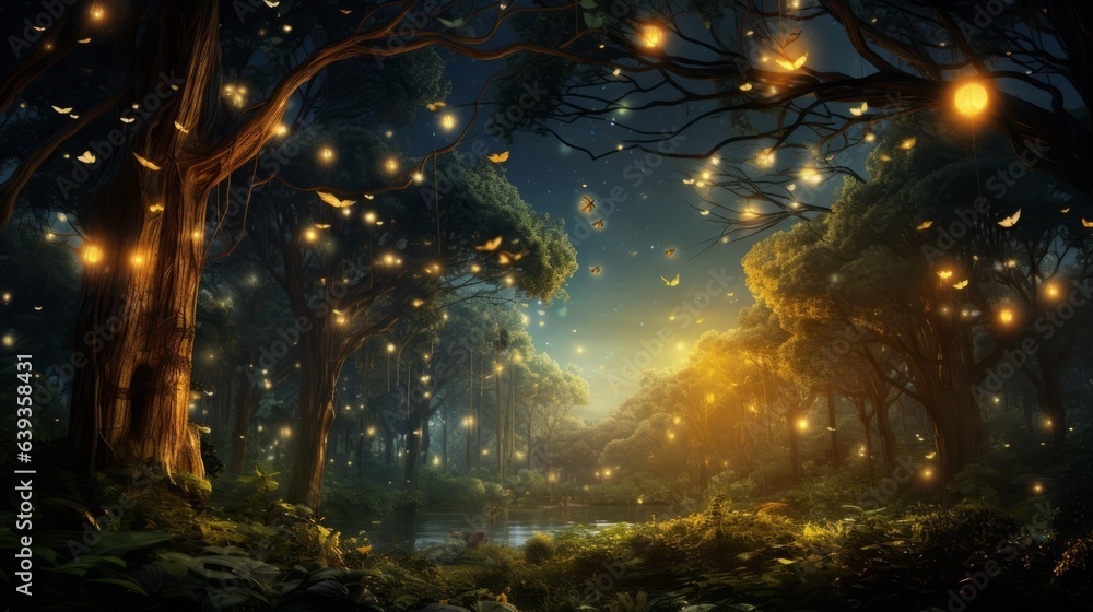 night in the forest night in the forest