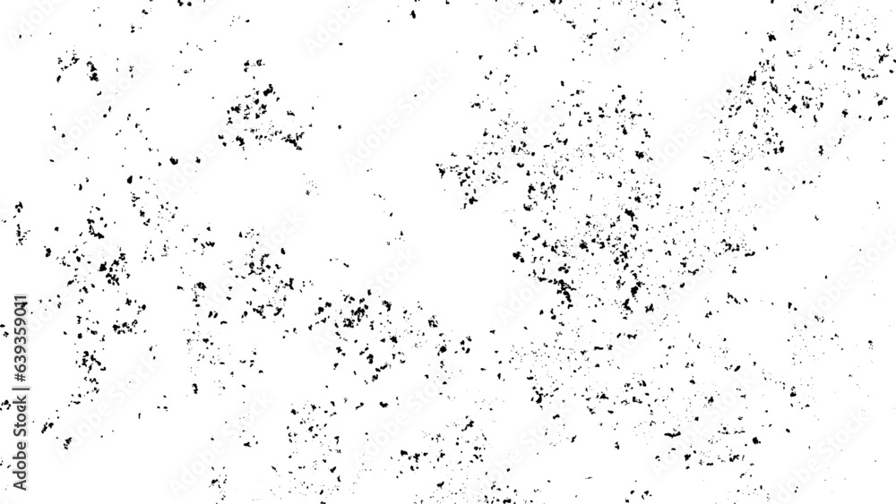 Black blobs isolated on white. Ink splash. Brushes droplets. Grainy texture background. Digitally generated image.	Old damage Dirty grainy and scratches.