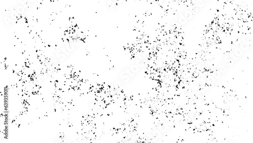 Black blobs isolated on white. Ink splash. Brushes droplets. Grainy texture background. Digitally generated image.	Old damage Dirty grainy and scratches.
