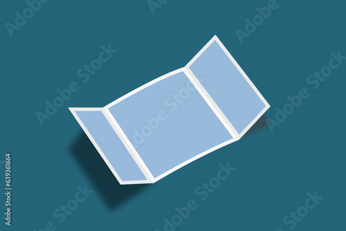 DL gate fold flyer mockup design