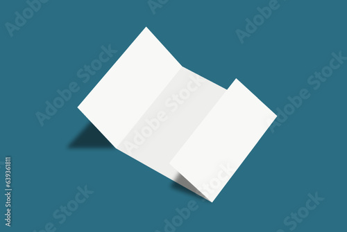 DL gate fold flyer mockup design