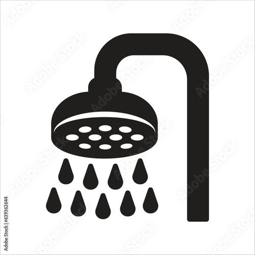 shower icon simple design art eps 10