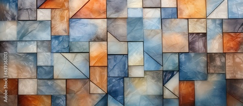 Abstract multicolored digital wall tiles for interior home decor incorporating ceramic texture