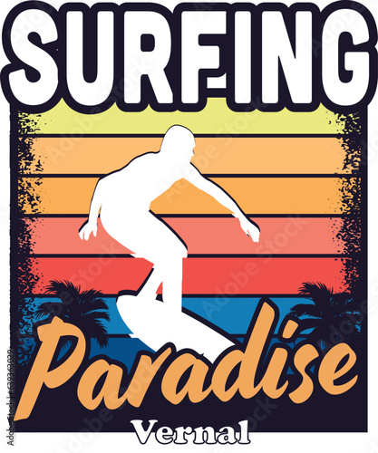 Vernal US cities t-shirt designs. Vector illustration. T-Shirt Design United States Of America