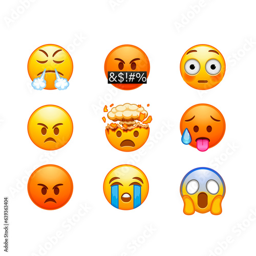 Emojis iOS  enojado