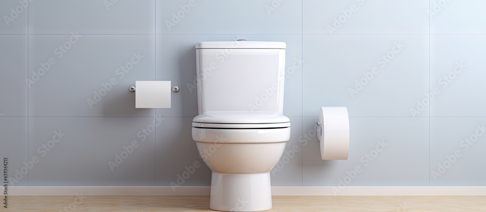 Modern bathroom with a white toilet Modern bathroom with a white toilet