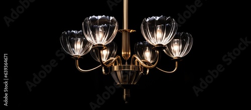 Eco friendly chandelier illuminating a contemporary space © HN Works