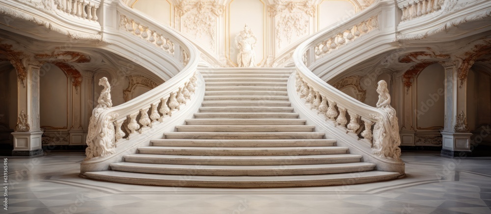 Staircase made of marble