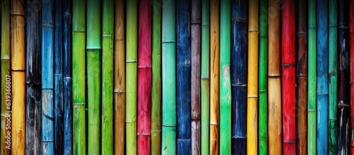 Bamboo art advertising colorful backgrounds