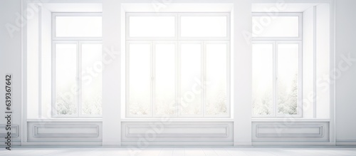 Wallpaper Mural Modern background with a big bright and white window Torontodigital.ca