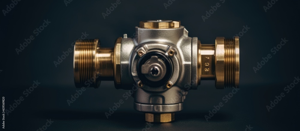 A detailed view of a heater s thermostatic valve A detailed view of a heater s thermostatic valve