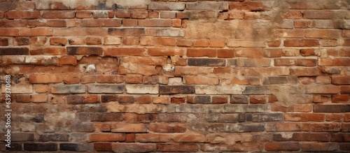Texture of an ancient brick wall