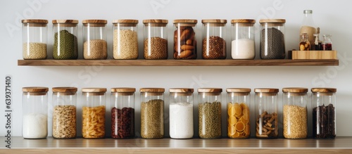 Organizing the kitchen pantry helps declutter counters and store bulk items