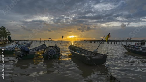 Time-lapse footage of sunsets along the shore of Pasir Panjang, Negeri Sembilan