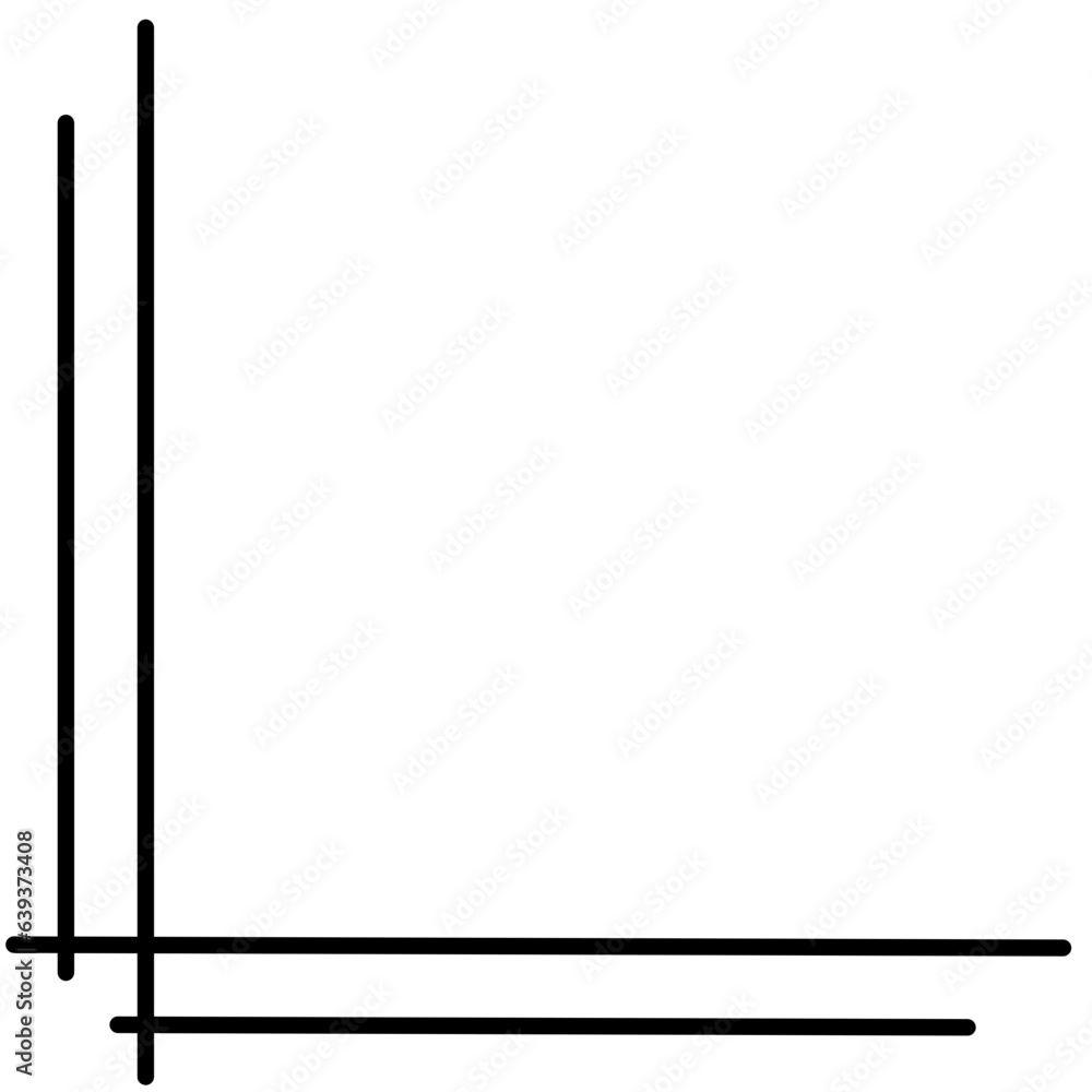 Corner Straight Line Decoration Corner Straight Line Decoration