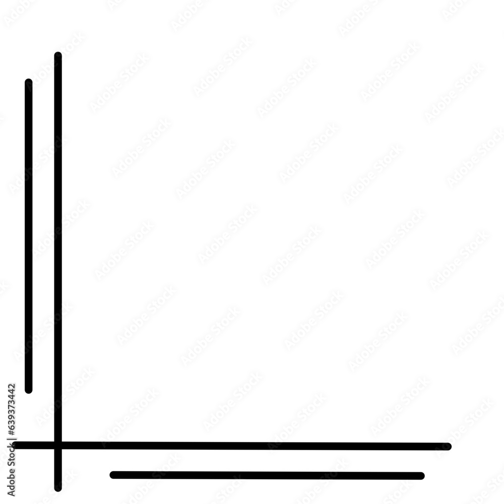 Corner Straight Line Decoration Corner Straight Line Decoration