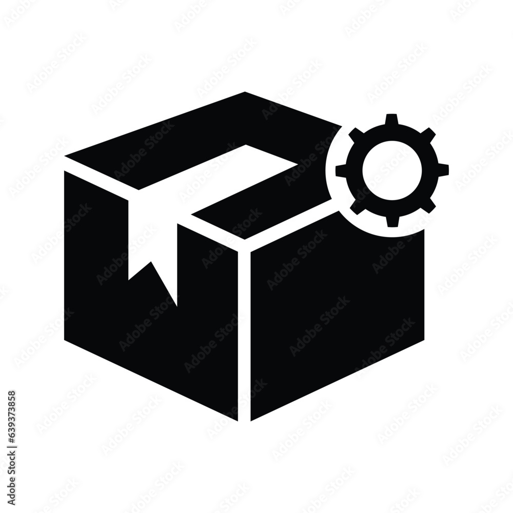 Delivery box setting, box, delivery icon Delivery box setting, box, delivery icon