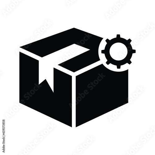 Delivery box setting, box, delivery icon