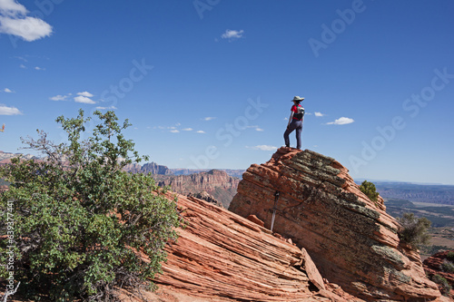 Woman Standing On Lambs Knoll